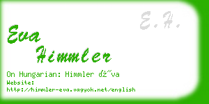 eva himmler business card